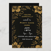 Invitation Vous êtes cordialement invité modèle (Devant / Derrière)