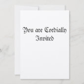 Invitation Vous êtes cordialement invités (Devant)