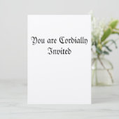 Invitation Vous êtes cordialement invités (Debout devant)