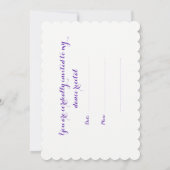 Invitation Vous êtes cordialement invités à mon considérant (Dos)