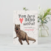 Invitation Vous êtes DINOmite Classroom Valentine's Cards (Debout devant)