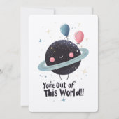 Invitation Vous êtes hors de ce monde ! Galaxies de l'espace (Devant)