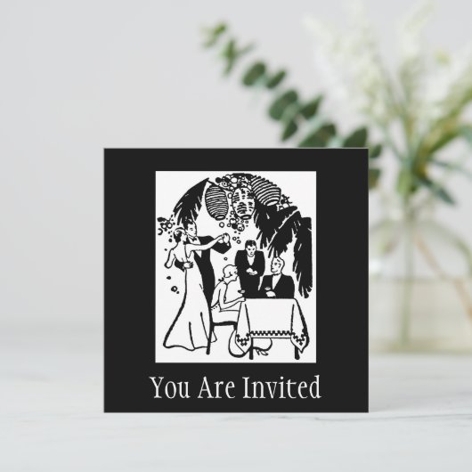 Invitation Vous Êtes Invité (Debout devant)