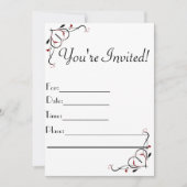 Invitation Vous êtes invité (Devant)