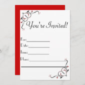 Invitation Vous êtes invité (Devant / Derrière)