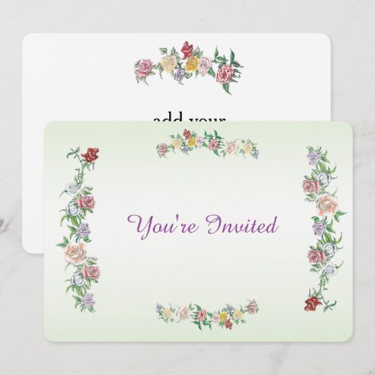 Invitation Vous êtes invité (Devant / Derrière)