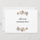 Invitation Vous êtes invité (Dos)