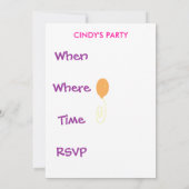 Invitation Vous êtes invité (Dos)