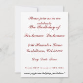 Invitation Vous êtes invité (Dos)