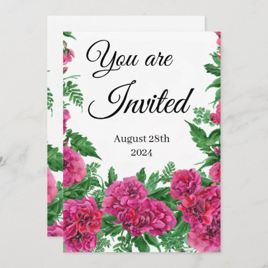 Invitation Vous êtes invité (Devant / Derrière)
