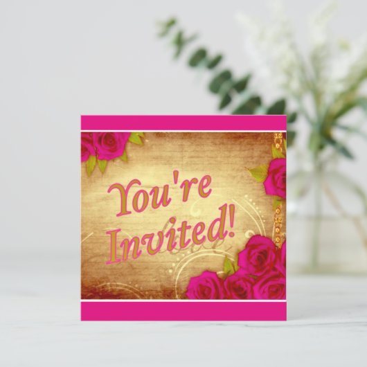 Invitation  "Vous êtes invité !" (Debout devant)