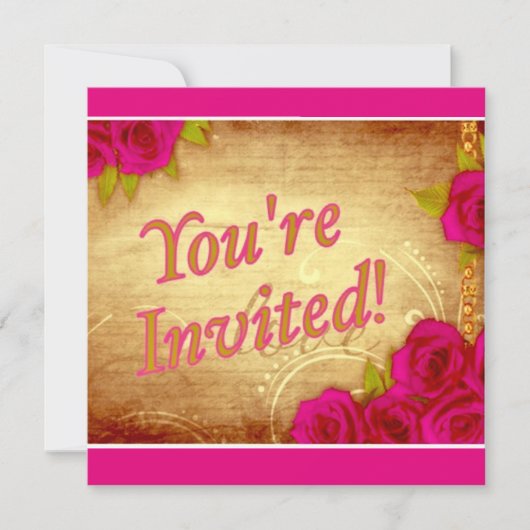 Invitation  "Vous êtes invité !" (Devant)