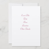 Invitation Vous êtes invité (Dos)