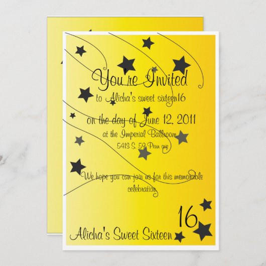 Invitation Vous êtes invité (Devant / Derrière)