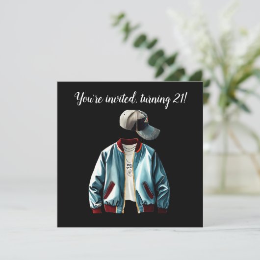 Invitation Vous êtes invité, 21 ans révolus! (Debout devant)