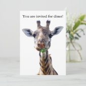 Invitation Vous êtes invité à dîner ! (Debout devant)