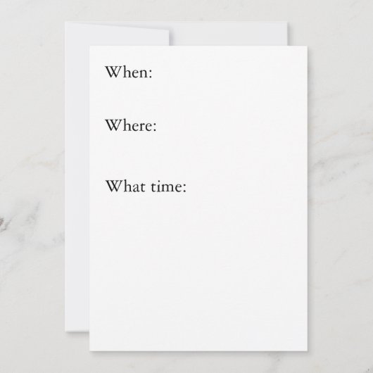 Invitation Vous êtes invité à dîner ! (Dos)