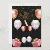 Invitation Vous Êtes Invité À La Fête D'Anniversaire (Dos)