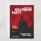 Invitation Vous êtes invité à la fête d'Halloween (Devant)