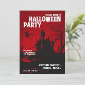 Invitation Vous êtes invité à la fête d'Halloween (Debout devant)