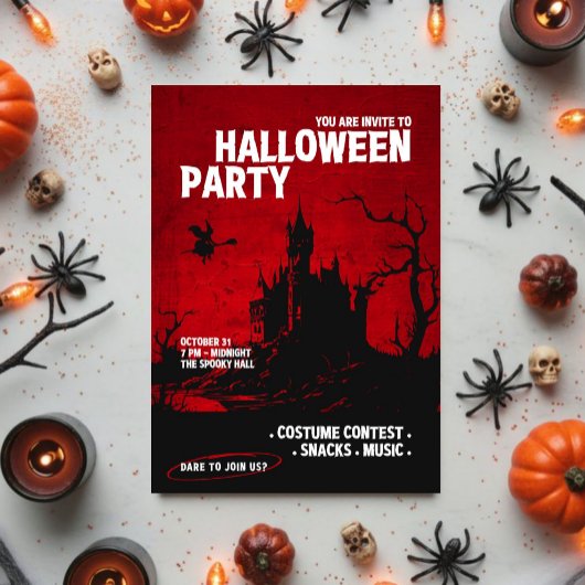 Invitation Vous êtes invité à la fête d'Halloween