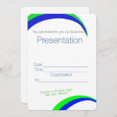 Invitation Vous êtes invité à un événement de présentation (Devant / Derrière)