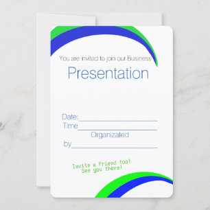 Invitation Vous êtes invité à un événement de présentation