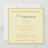 Invitation Vous êtes invité à un Modèle de douche (Dos)