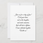 Invitation Vous êtes invité à une aventure (Dos)