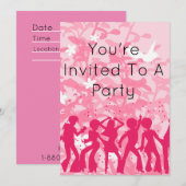 Invitation Vous êtes invité à une fête (Devant / Derrière)