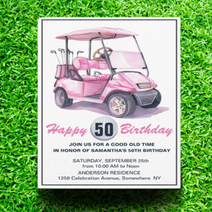 Invitation  Vous êtes invité à une fête de golf géniale pour 