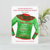 Invitation Vous êtes invité à une fête de Noël moche (Debout devant)