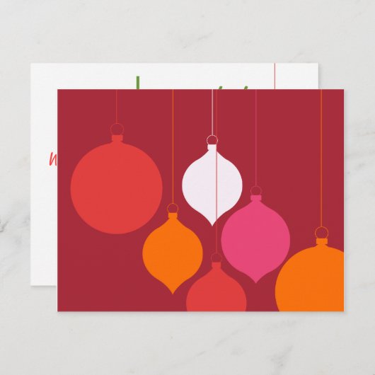 Invitation Vous êtes invité à une fête de vacances (Devant / Derrière)