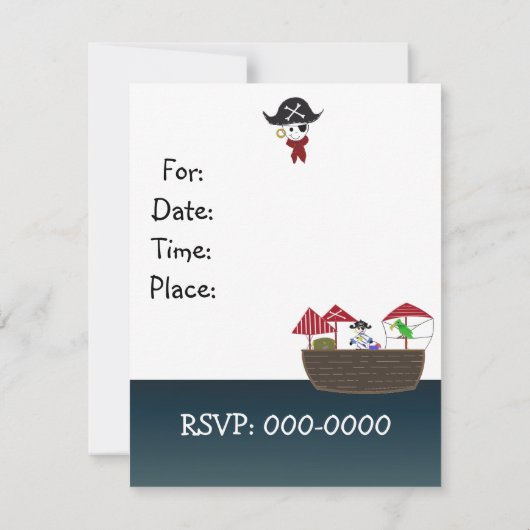 Invitation Vous êtes invité à une Pira... (Dos)