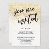 Invitation Vous êtes invité à une réception festive avec conf (Devant / Derrière)