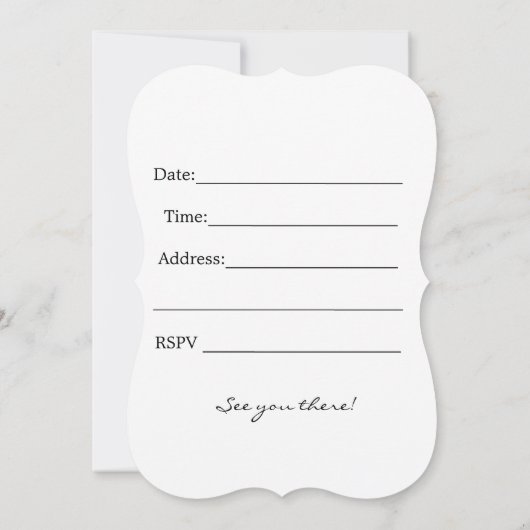 Invitation Vous êtes invité à vous joindre à l'opportunité d' (Dos)