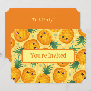 Invitation Vous êtes Invité Ananas