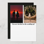 Invitation Vous êtes invité au mariage de (Devant / Derrière)