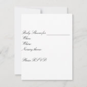 Invitation Vous êtes invité... Baby shower 1 (Dos)