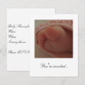 Invitation Vous êtes invité... Baby shower 1 (Devant / Derrière)