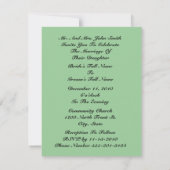 Invitation Vous êtes invité Bouquet de Tulipes Rouges Faire-P (Dos)