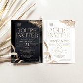Invitation Vous êtes invité - Cérémonie d'inauguration Black