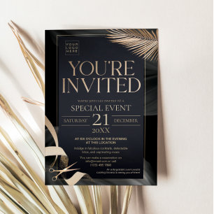 Invitation Vous êtes invité - Cérémonie d'inauguration Black