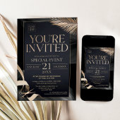 Invitation Vous êtes invité - Cérémonie d'inauguration Black