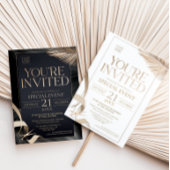 Invitation Vous êtes invité - Cérémonie d'inauguration Black