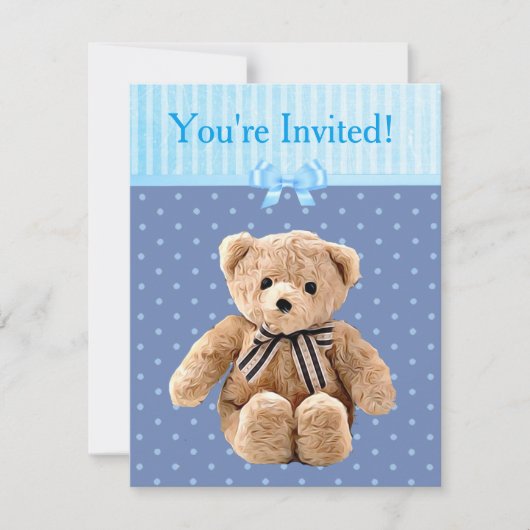 Invitation Vous êtes invité, c'est un Baby shower garçon Invi (Devant)