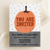 Invitation Vous êtes Invité Citrouille moderne Halloween