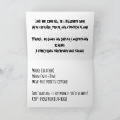 Invitation Vous êtes Invité ! Correspondance de fête d'Hallow (Intérieur)