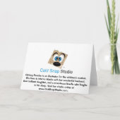 Invitation "Vous êtes invité" Cupcake Salutation (Dos)