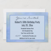 Invitation Vous êtes invité Décontracté Abstrait Blue Yellow (Devant)